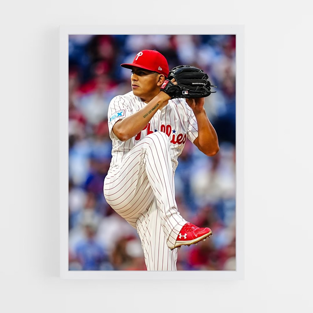 Poster Le Lanceur des Phillies – affiche Baseball (vue 3)